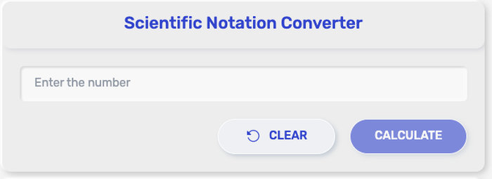 Scientific Notation Converter