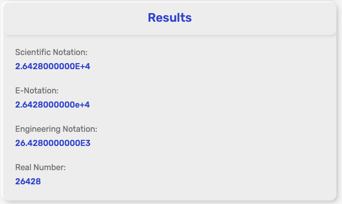 Scientific Notation Converter